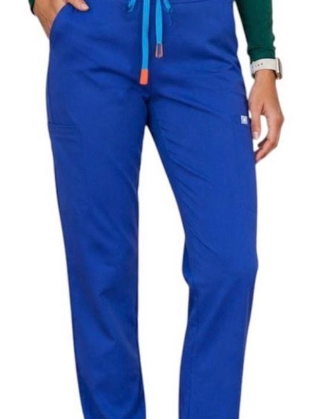 Figs Evans Scrub Pants Royal Blue Large Petite